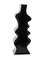 Vaso sagomato nero, 13H50 cm